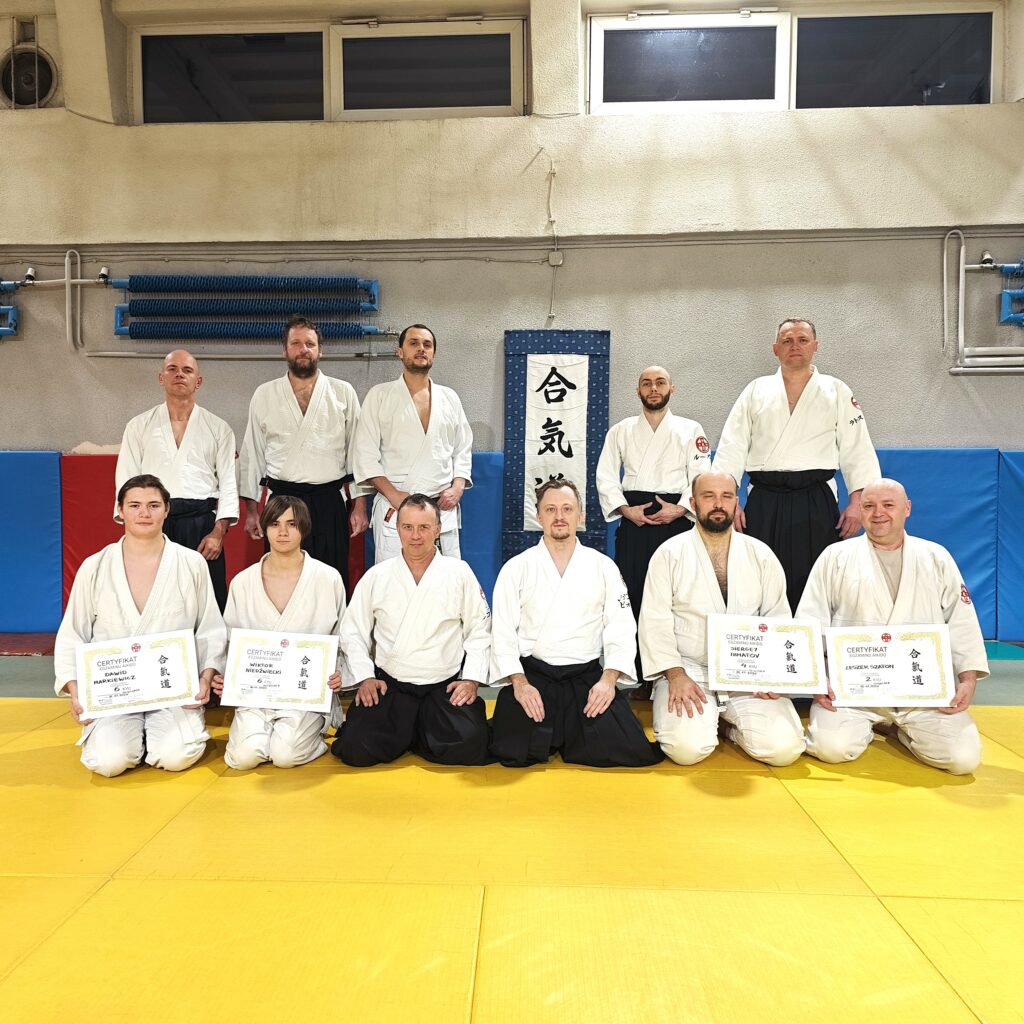 Egzaminy na stopnie kyu aikido Gliwice 26 listopad 2024